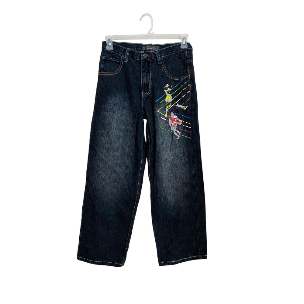 Paco Jeans Basketball Slam Dunk Size 18 Vintage  Wide Leg